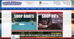 Desktop Screenshot of bayououtdoor.com
